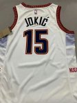 NBA 15 Jokic Denver Nuggets 22-23 city Maillot blanc imprimé